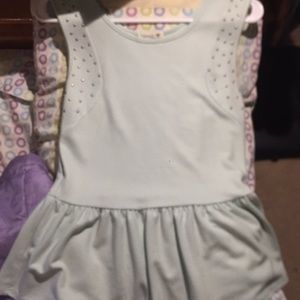 Mint green peplum top